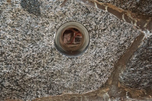 Precision core hole through concrete